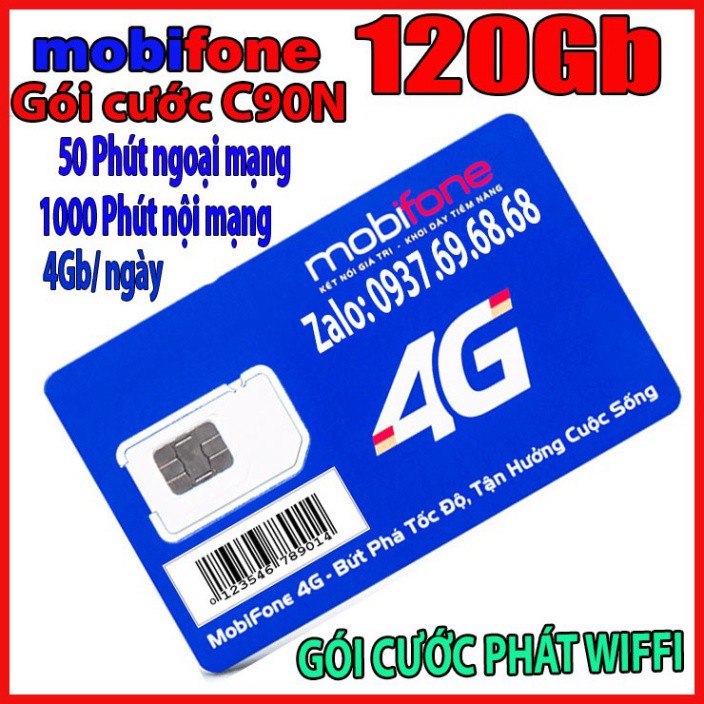 [Colorsim] SIM 4G 120GB GÓI CƯỚC C90N , chẳng chờ wifi