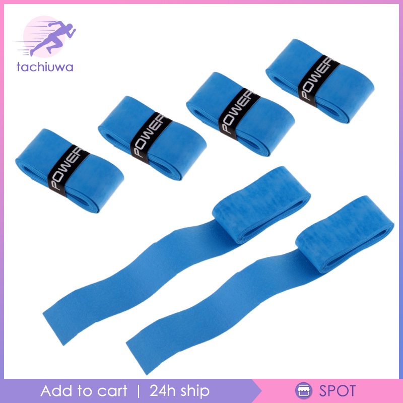 Set 6 Băng Quấn Cán Vợt Cầu Lông / Tennis Màu Đen