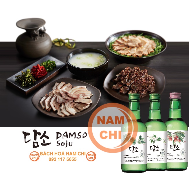 Soju Damso Hàn Quốc Các Vị 360ml