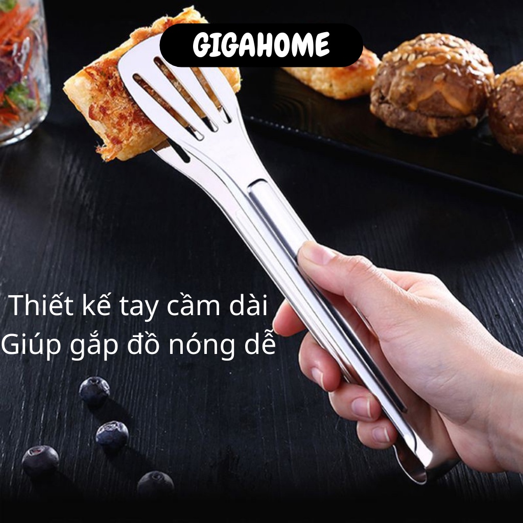 Dụng Cụ Gắp Bánh, Kẹp Thịt Nướng Inox GIGAHOME Chống Trượt Tiện Lợi 5603