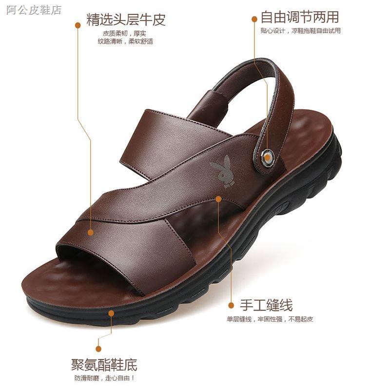 Playboy Giày Sandal Chống Trượt Chống Thấm Nước Thời Trang Cho Nam