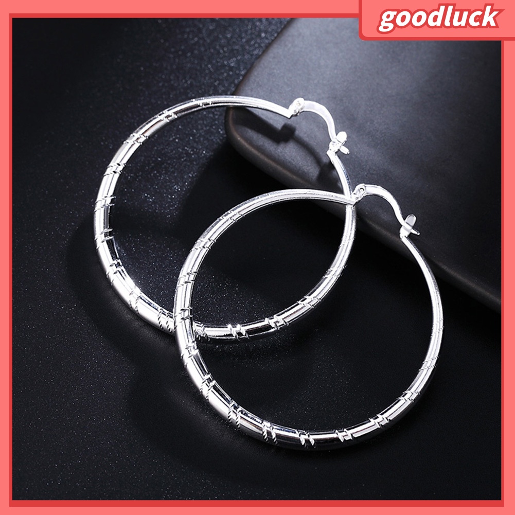 Khuyên Tai Nữ Hình Tròn Lớn Phong Cách Cổ Điển