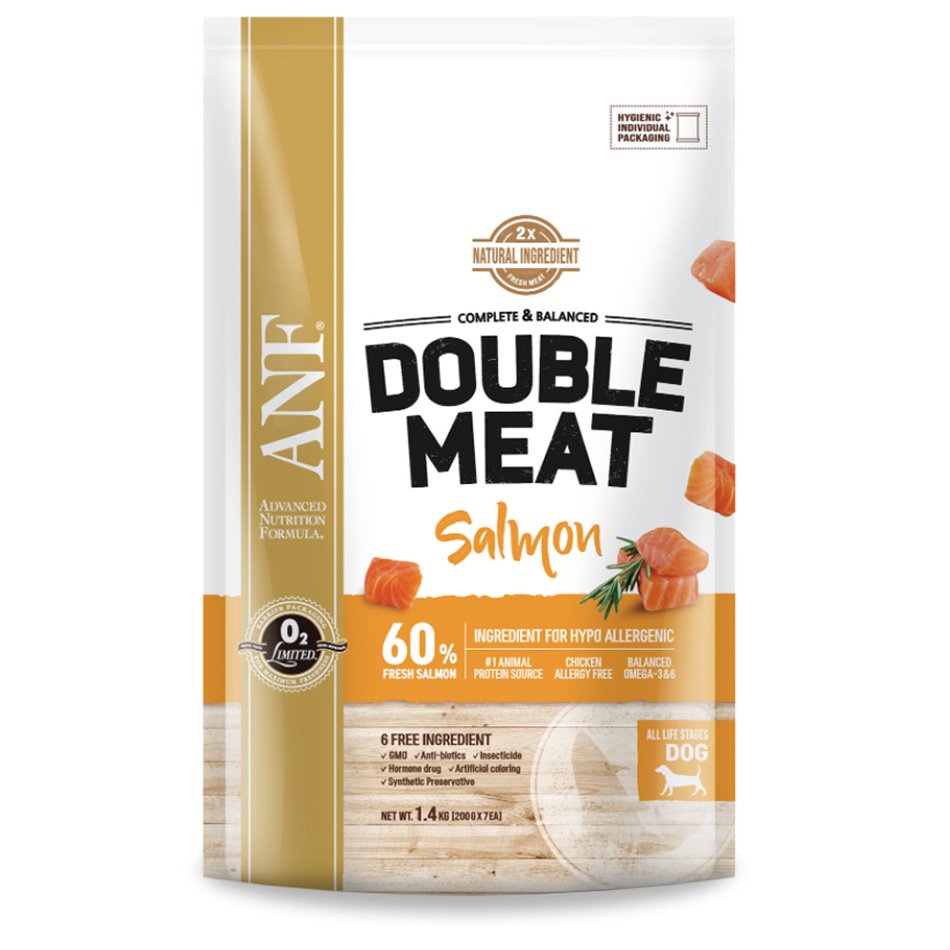 1.4kg Thức ăn gấp đôi thịt cho chó ANF Double meat