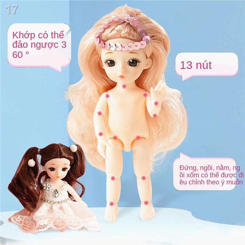 Quà tặng sinh nhật bé gái 12 tuổi đồ chơi Barbie bộ lớn 8 học tiểu Six 6 công chúa 10 nổi tiếng trên mạng