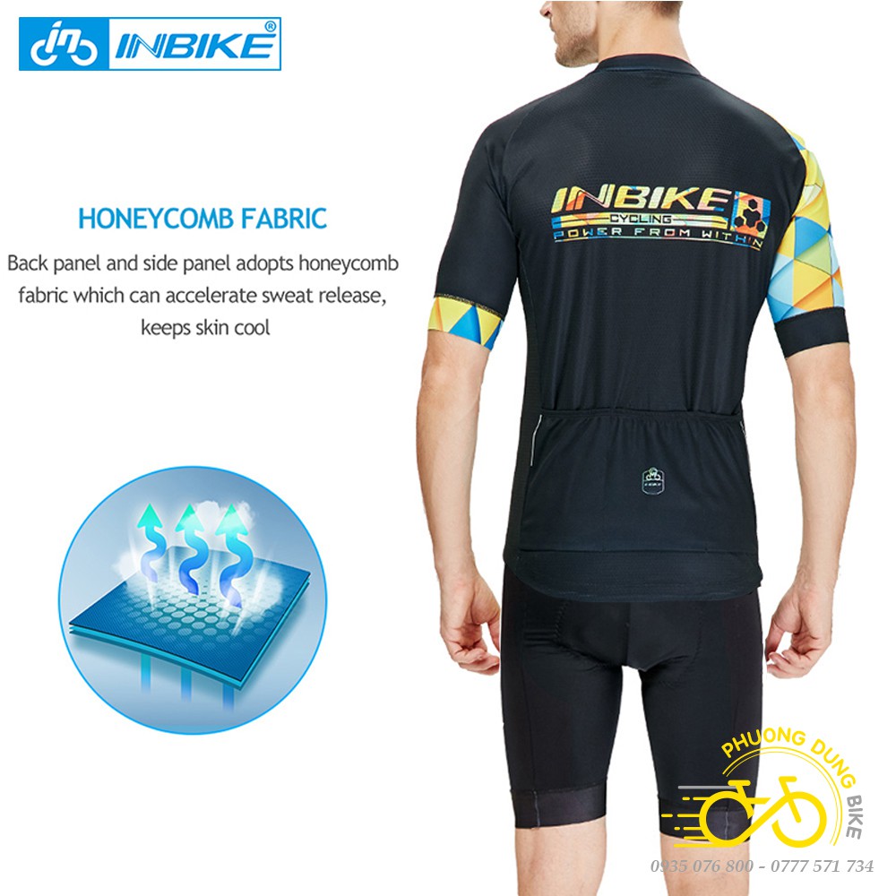 Bộ quần áo thể thao đi xe đạp INBIKE - Màu Đen