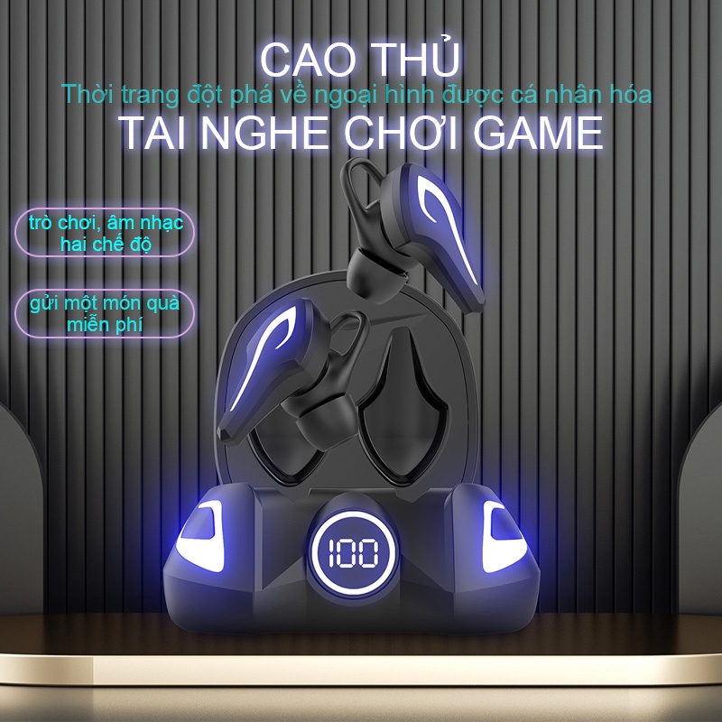 Tai nghe chuyên game K8 PUBG gaming  tai nghr dien thoai có mic， chup tai game thủi， caocấp co mic， audio ko dây TWS true wireless bluetooth headset
