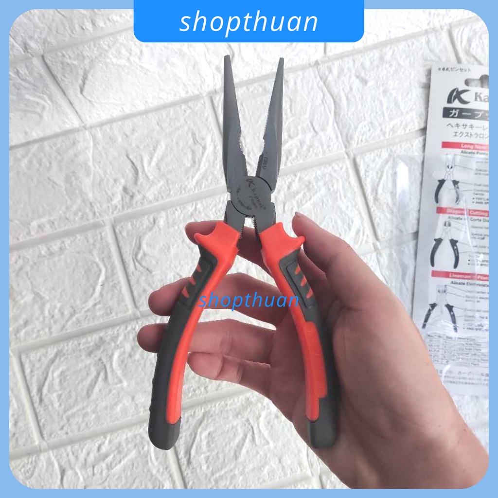 Kìm cắt Kapusi 8 inch ( 200mm ) cán bọc nhựa