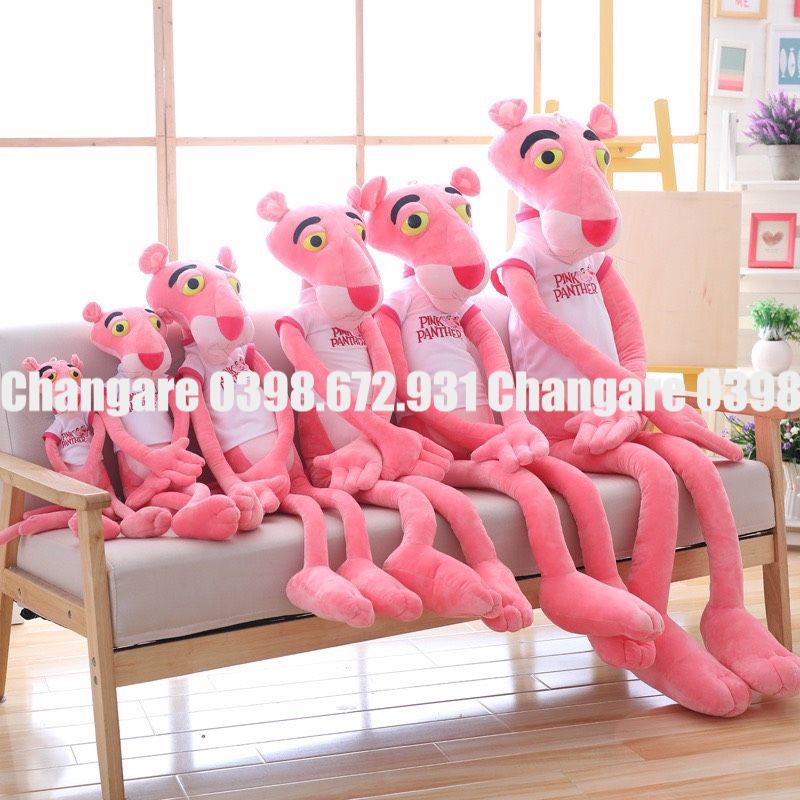 Gấu Bông Báo Hồng Pink Panther Đủ Mọi Kích Thước 60cm 80cm 100cm 130cm 160cm 180cm Ngộ Nghĩnh Đáng Yêu