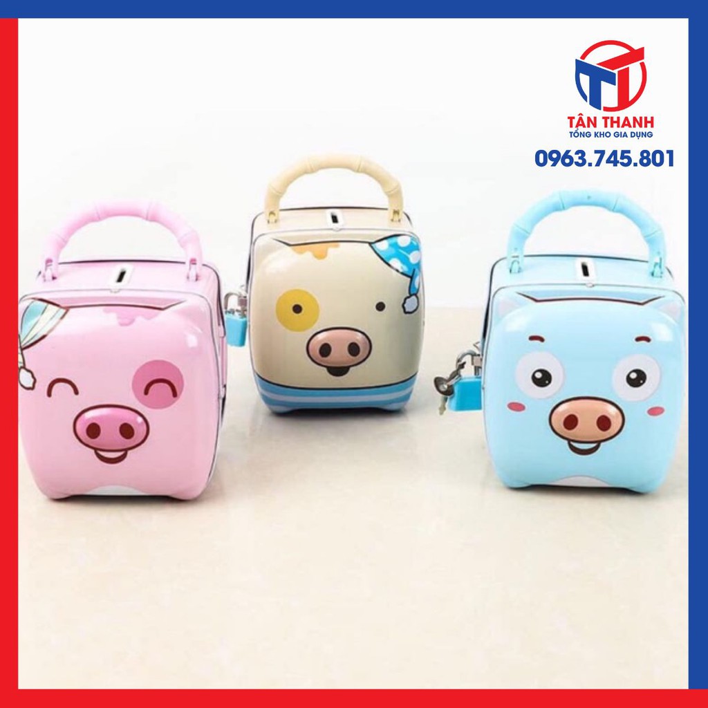 Sỉ 48 Két sắt mini hình heo có móc khoá
