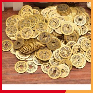 BỘ 2 Đồng tiền xu âm dương xin đài, gieo quẻ, chiêu tài 206229