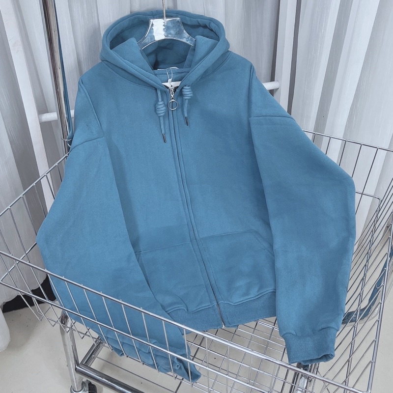 hoodie zip trơn đủ màu vải nỉ ngoại lót bông dày dặn [ Hình Thật 100% ] | BigBuy360 - bigbuy360.vn