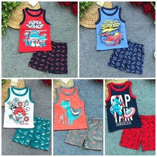 Combo 5 bộ bé borip sát nách trai bé gái chất xịn đẹp