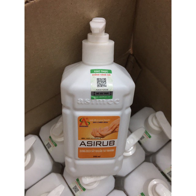 Dung dịch sát khuẩn tay nhanh Asirub 500ml (Dùng trong bệnh viện) | BigBuy360 - bigbuy360.vn
