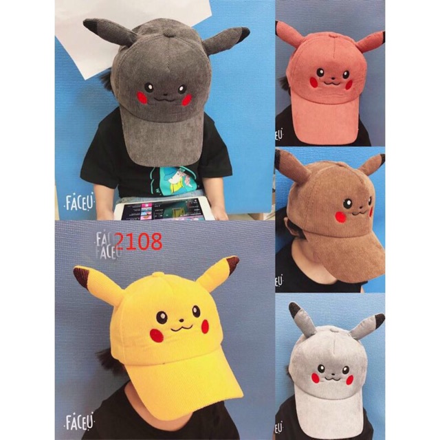 Mũ lưỡi trai Pi ka chu cho bé