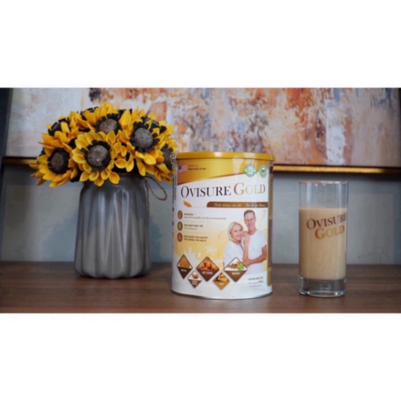 Sữa OVISURE GOLD Sữa Hạt Dinh Dưỡng, 100% Đạm Thực Vật Bổ Sung Canxi