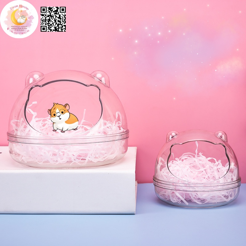 Nhà tắm/nhà ngủ yêu tinh trong suốt cho Hamster