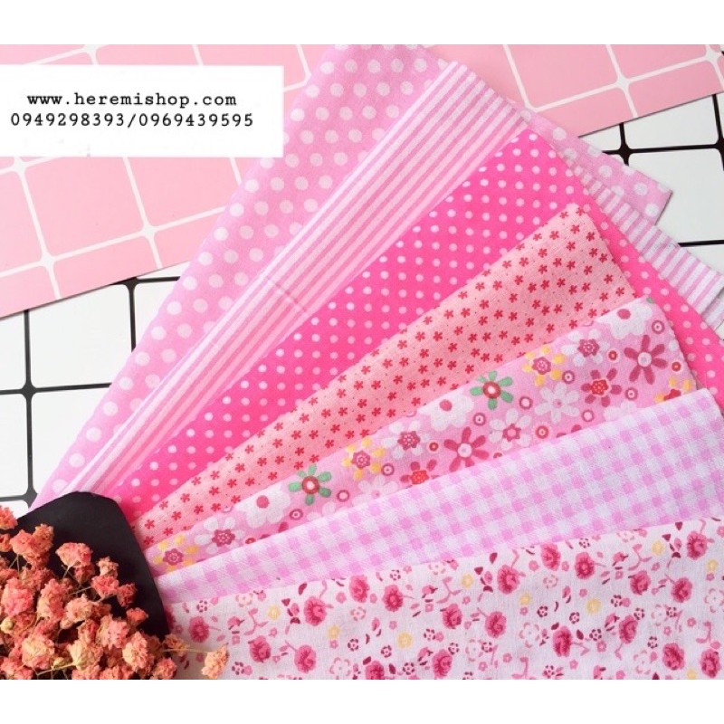 Sét 7 mảnh vải thô