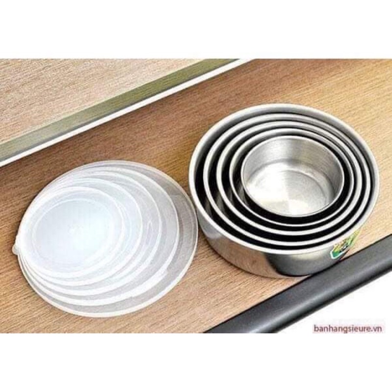 [Trợ Giá] SỈ BỘ 5 BÁT INOX ĐỰNG THỨC ĂN