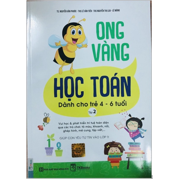 Sách - Ong Vàng Học Toán Dành cho Trẻ 4 - 6 Tuổi ( tập 2 )