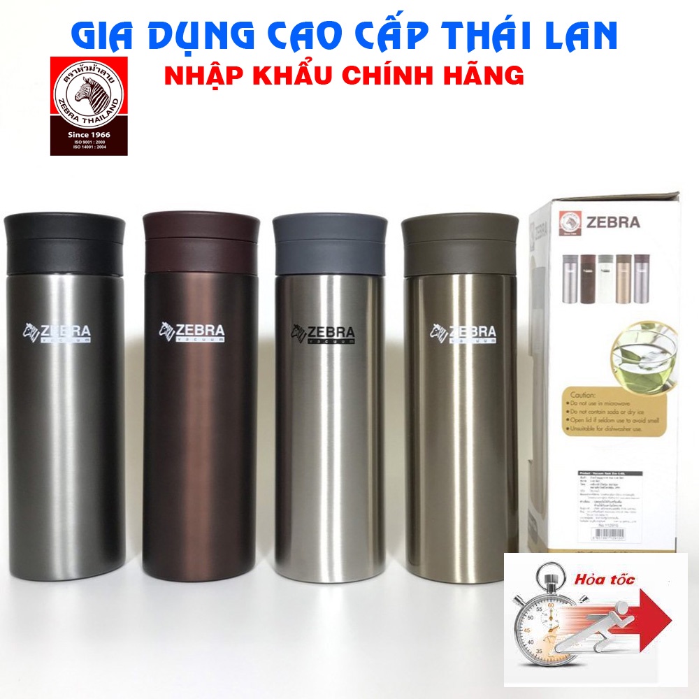 Bình giữ nhiệt inox 304 Zebra Eva 450ml có lõi lọc trà - 112915