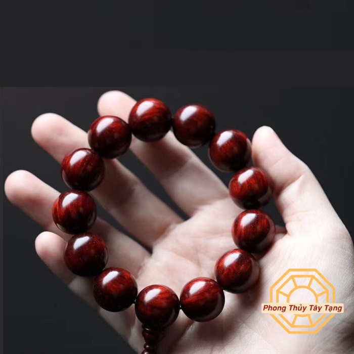 Vòng tay phong thủy, Vòng Gỗ Trắc mang lại Bình an May mắn - [TẶNG TÚI GẤM] - Phong Thủy Tây Tạng