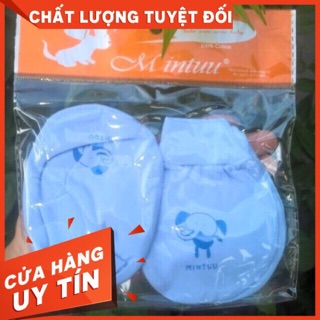 Set bao tay & bao chân mintu mềm mịn cho bé