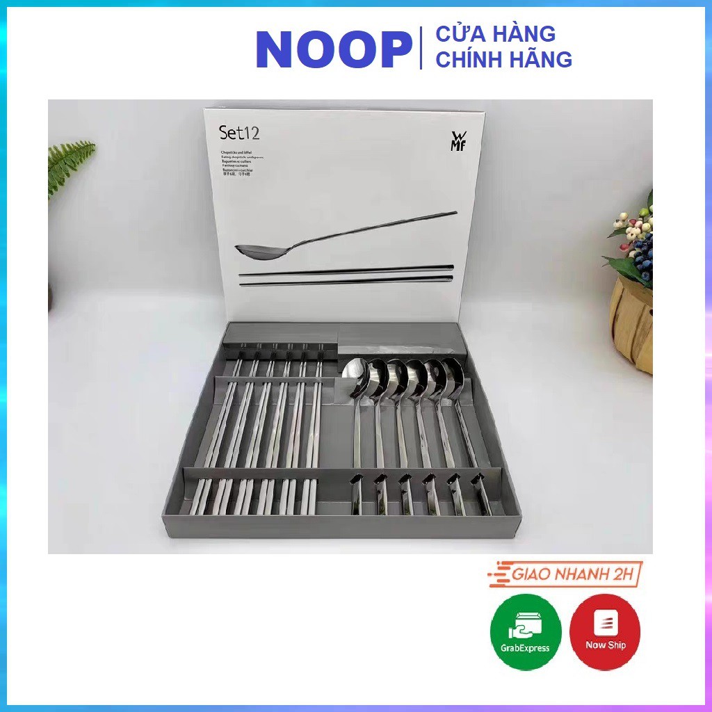 Bộ 12 thìa muỗng đũa inox 304  cao cấp hàng xuất WMF MS03