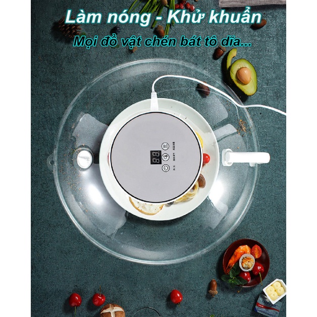 Lồng Bàn Điện Thông Minh Hâm Nóng Thức Ăn, Khử Khuẩn Đồ Dùng, Che Đậy Ruồi Muỗi - Home Decor Furniture