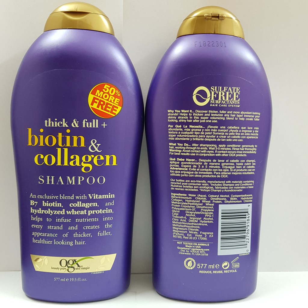 Dầu gội - Dầu xả Biotin Ogx USA 577ml | BigBuy360 - bigbuy360.vn