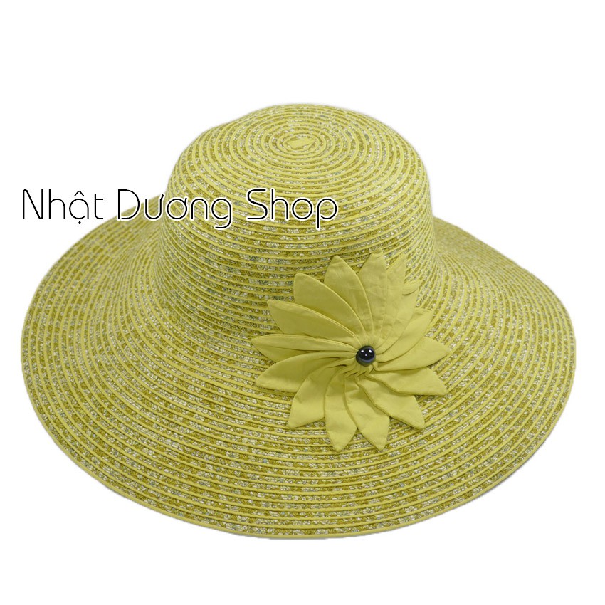 [ FREESHIP ] Nón bo nữ vành rộng 11 cm, vòng đầu 56 cm - chất liệu vải cói đẹp thích hợp cho chị em phụ nữ