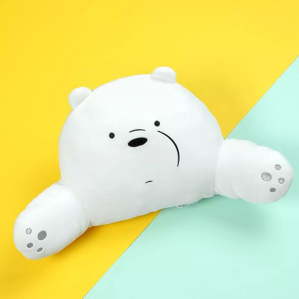 Gối tựa lưng We Bare Bears Chúng tôi đơn giản là gấu chính hãng Miniso - Gấu Trắng