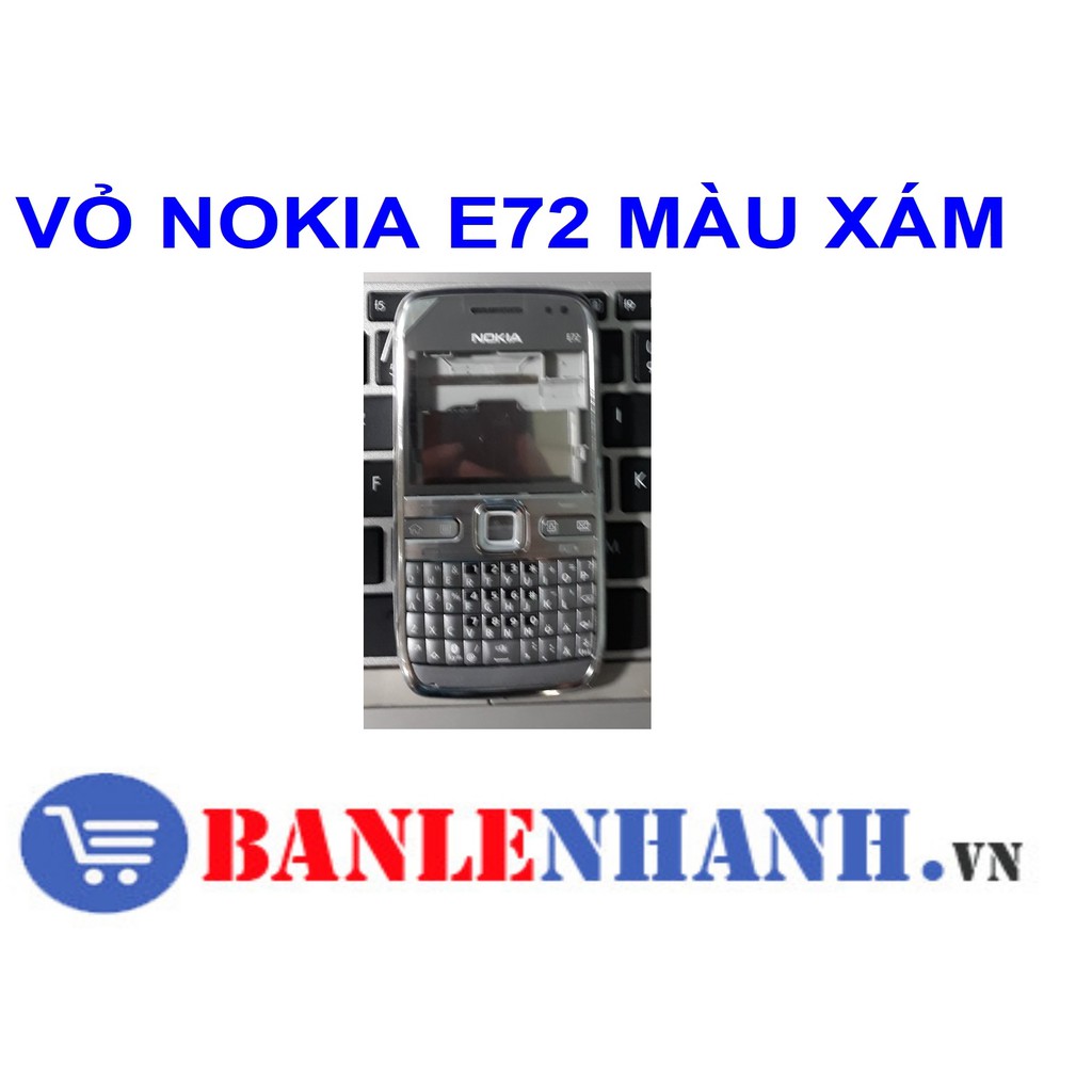 VỎ NOKIA E72 MÀU XÁM