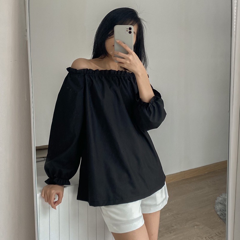 Áo trễ vai Kate đen