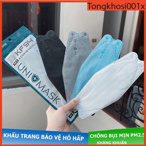 Set 10 Chiếc Khẩu trang 4 Lớp KF94 UNI MASK Chống Bụi Mịn Và Kháng Khuẩn Hàng Cao Cấp Hàn Quốc