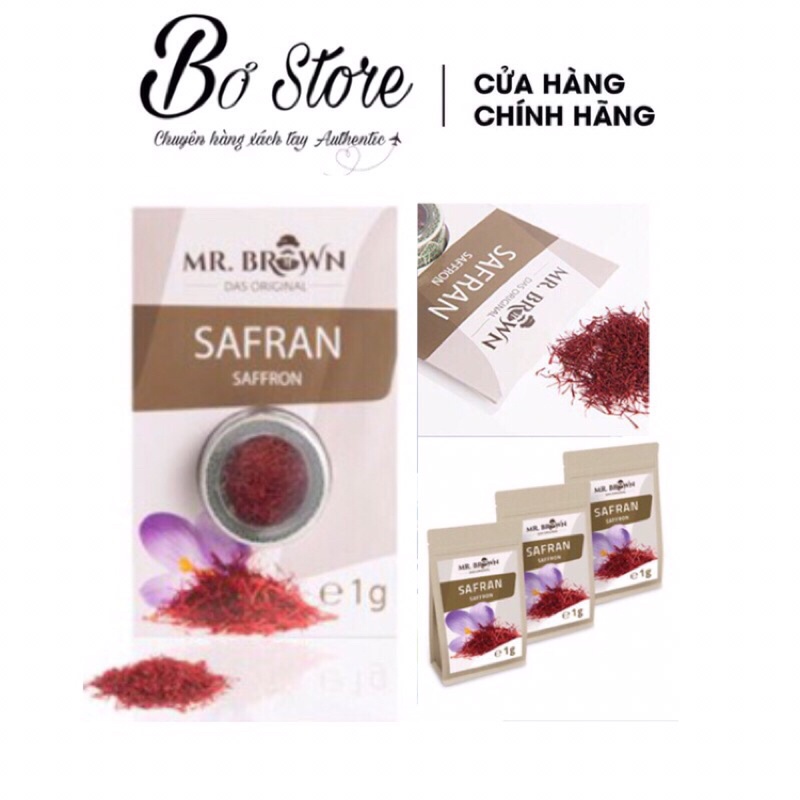 [NỘI ĐỊA ĐỨC] Nhuỵ hoa nghệ tây Saffron gói 1g