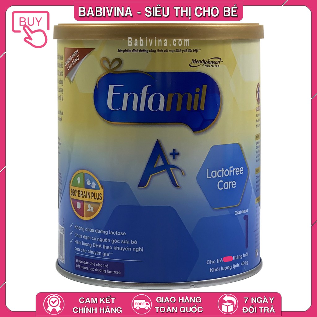 [CHÍNH HÃNG] Sữa Enfamil A+ LactoFree Care 400g | Dành Cho Trẻ Hệ Tiêu Hóa Kém | Date Mới Nhất, Giá Tốt Nhất