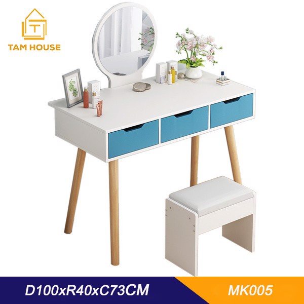 Bàn trang điểm Tâm House phối màu phong cách hiện đại MK05