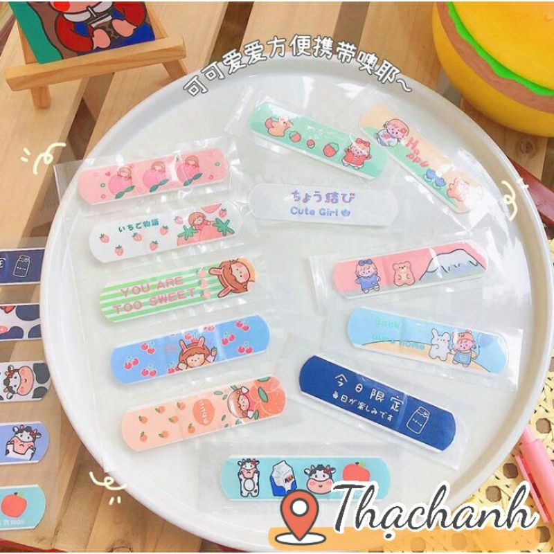 Set 5 Băng Keo Cá Nhân Họa Tiết Dễ Thương (Mẫu Ngẫu Nhiên)