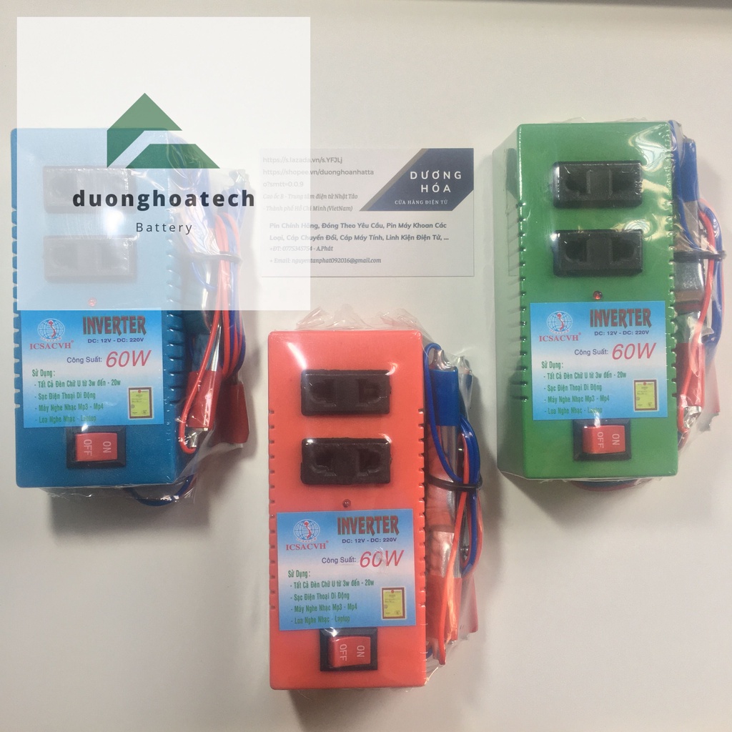 Bộ Biến Áp INVERTER 12V Sang 220V - 60W