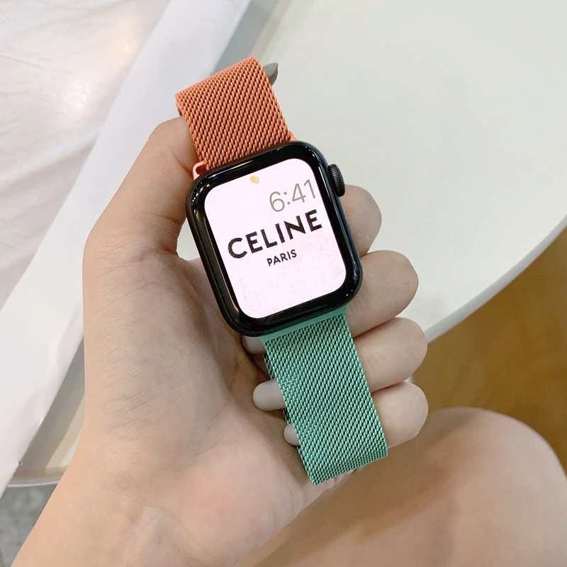 Dây Đeo Inox Milanese Cho Đồng Hồ Thông Minh Smart Watch Series 7 5 4 3 2 6 SE 38mm 40mm 42mm 44mm