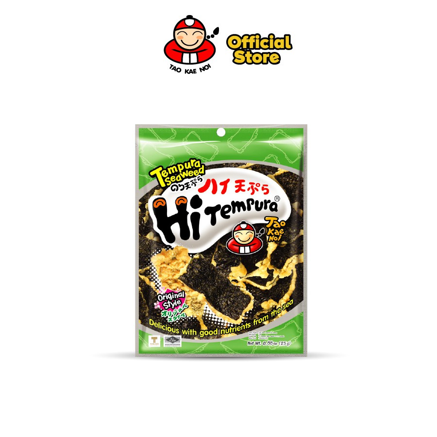 [THÙNG] Snack rong biển ăn liền Thái Lan Hi Tempura Taokaenoi 25g