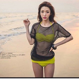 Áo ren đi biển ba lỗ dài