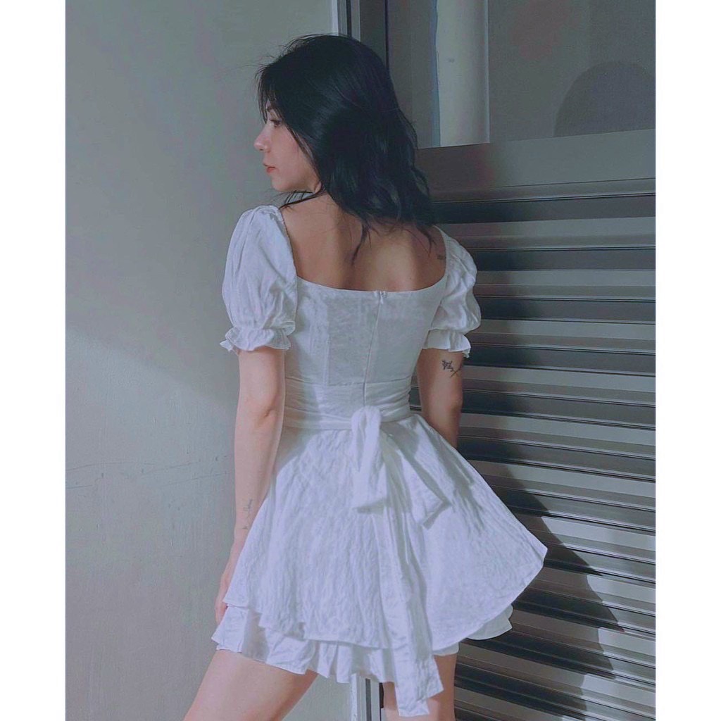 Đầm váy freesize trễ vai cổ nhúng dự tiệc 3 màu | BigBuy360 - bigbuy360.vn