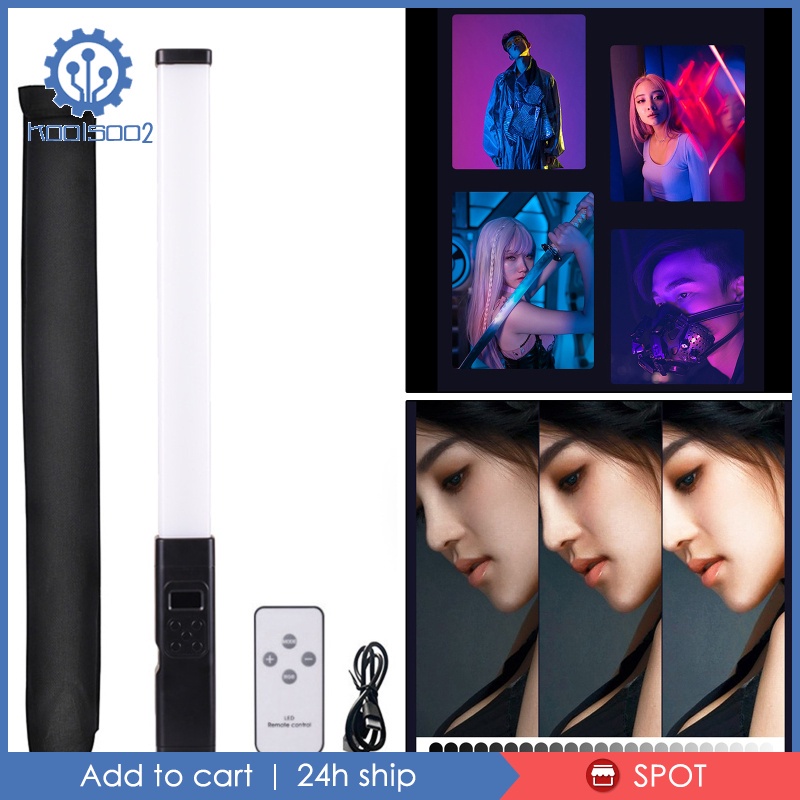 [Koolsoo2] Đèn LED RGB 4000mA 1 / 4 Lỗ Chụp Ảnh, Quay Video Cầm Tay