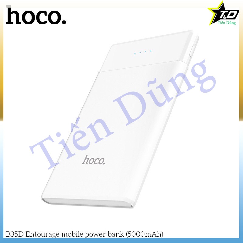 Pin sạc dự phòng Hoco B35D dòng nhỏ dung lượng 5.000mAh có 2 cổng ra USB