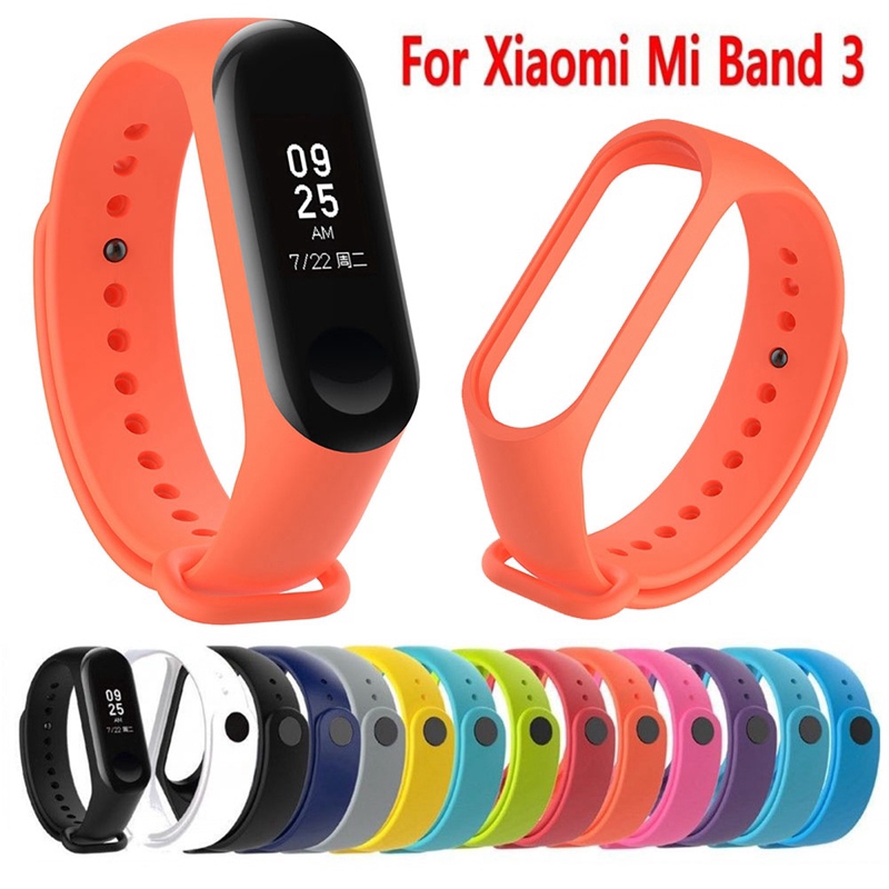 Dây Đeo Silicone Cho Đồng Hồ Thông Minh Xiaomi Mi Band 3 Miband 3