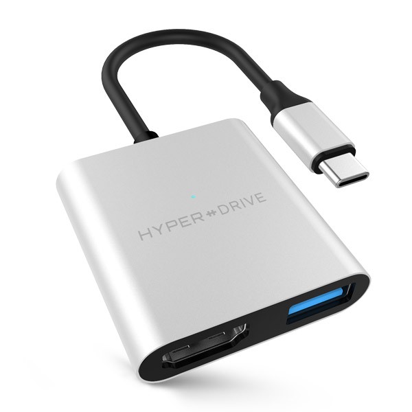 Hub USB-C TO HDMI 4K 3-in-1 MACBOOK-IPAD-LAPTOP HYPER DRIVE CHÍNH HÃNG