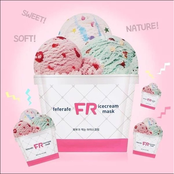 Mặt Nạ Lạnh Dưỡng Da Feferafe Ice Cream Mask