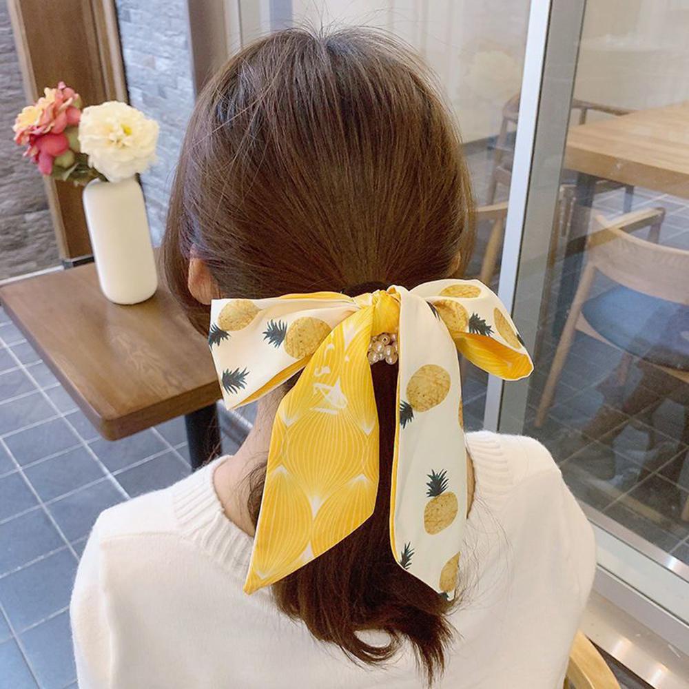 ROSE Dây Cột Tóc Đuôi Ngựa Ngọt Ngào Cho Nữ