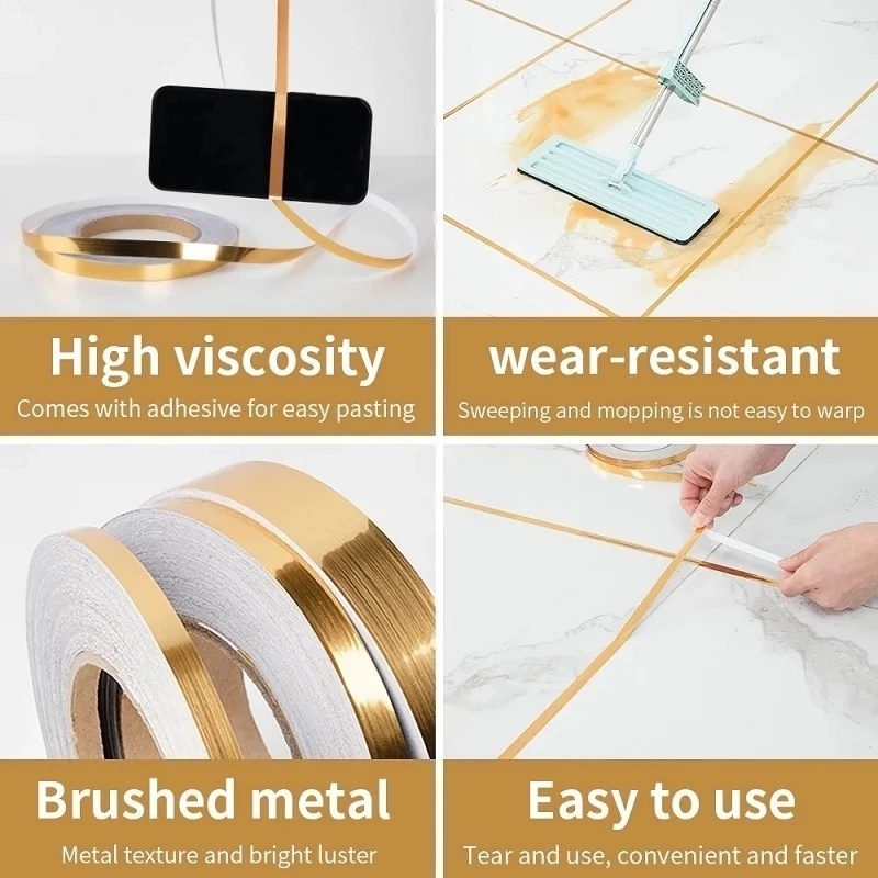 Cuộn Băng Keo PVC Dán Viền Sàn Nhà 5/50m Chống Nước/Mài Mòn Đa Năng
